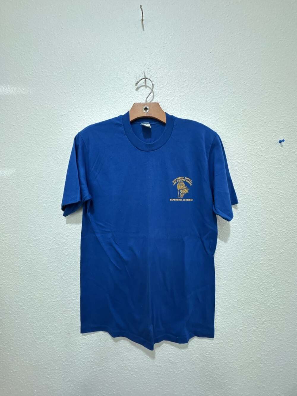 Vintage 1980s Velva Sheen San Diego County Law Enforcement Explorer Academy T-Sh
